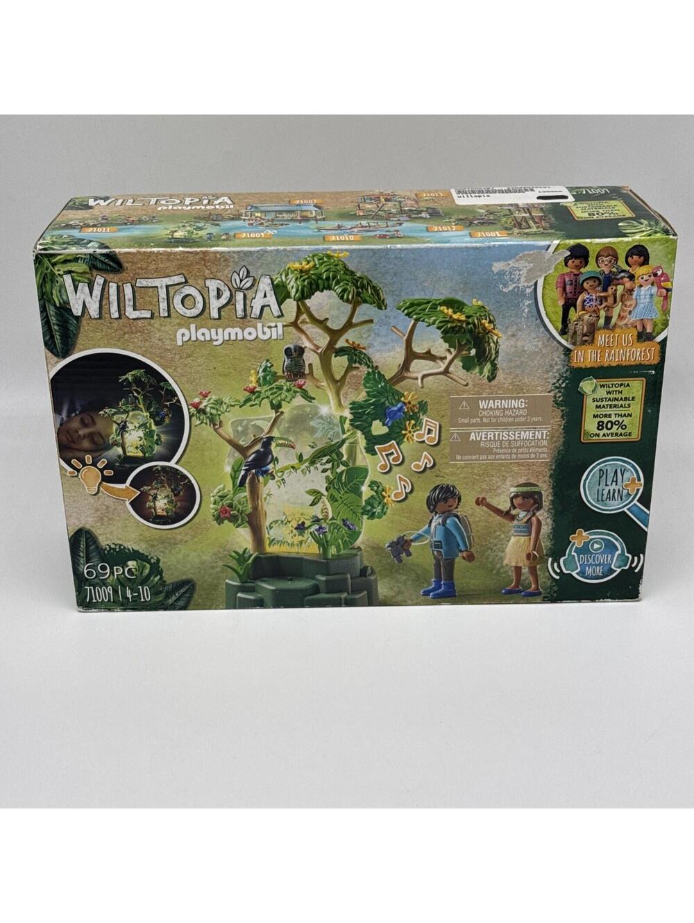 PLAYMOBIL Wiltopia 71009 Rainforest Nightlight with Toy Animals, Light and Sound